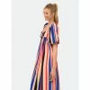 English Factory Multi Color Stripe Maxi Dress Dresses