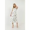 English Factory Polka-dot Midi Dress Dresses White/black