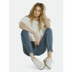 English Factory Midi Waist Skinny Ankle Jeans Jeans & Denim