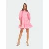 English Factory Front Zipped 3/4 Sleeve Mini Dress Dresses Bubblegum Pink